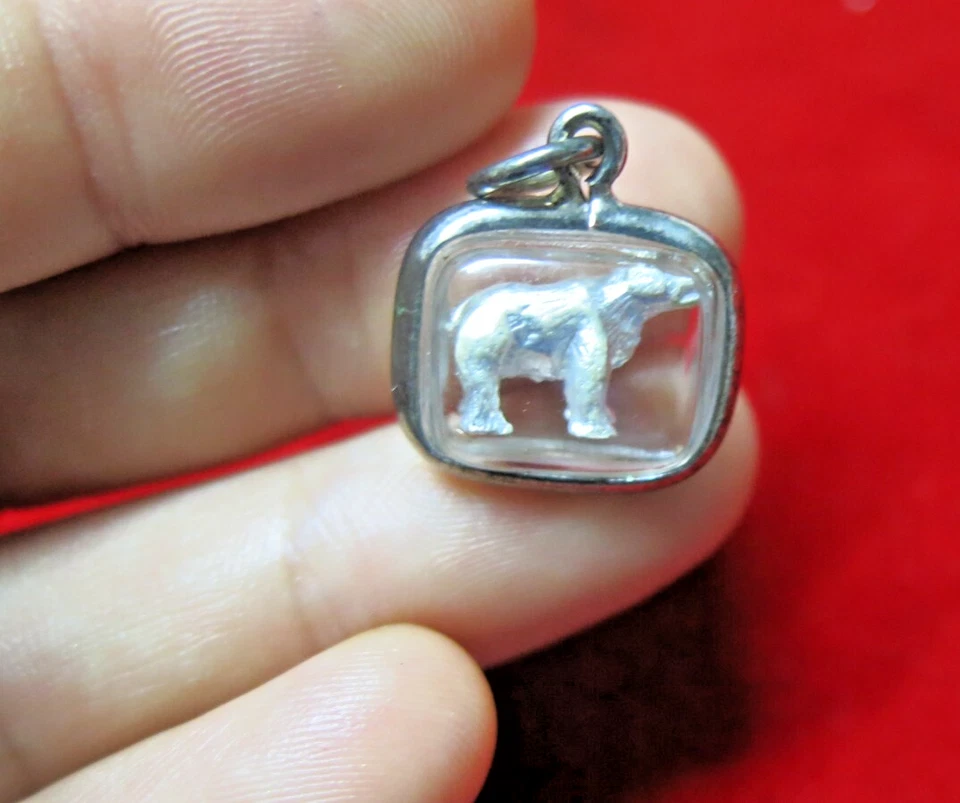 Tiny Silver Dog Pendant – Miniature Animal Charm Jewelry Figurine Gift New - Изображение 1 из 4