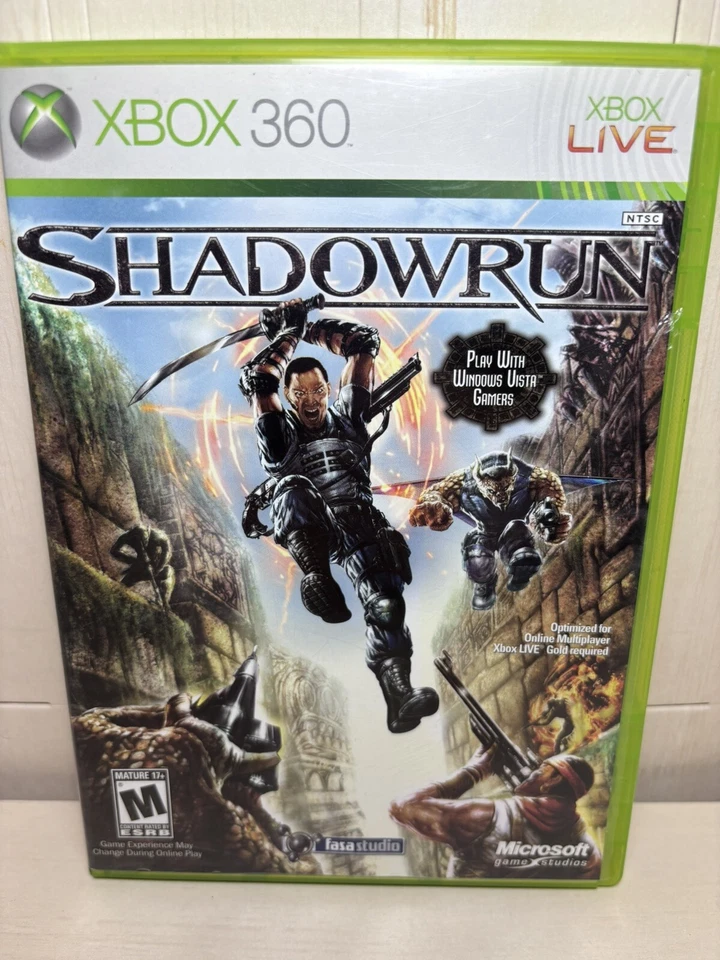 Shadowrun (Microsoft Xbox 360, 2007) В коробке Протестирован и Работает - Изображение 1 из 4
