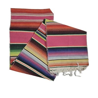 Mexican Fiesta Table Runner Unbranded Boho Baja Spring Picnic Serape Party - Image 1 of 4