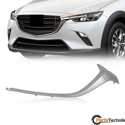 MA1212103 Bumper Trim Driver Side Grille Molding Fit 2016 2017-2022 Mazda CX-3 - Image 1 of 4