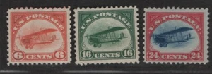 US Sc#C1-C3 M/H/VF C3 has a thin, complete set Cv$180 - Picture 1 of 2