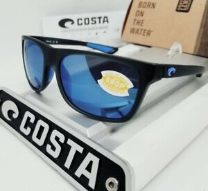 COSTA DEL MAR smoke crystal/blue mirror "REMORA" POLARIZED 580P sunglasses NEW