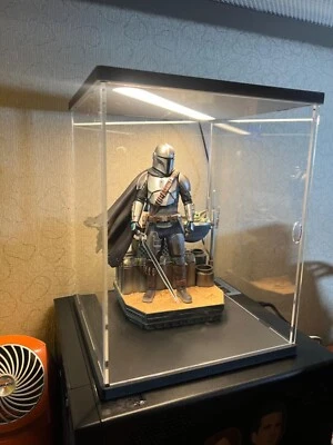 Action Figure Display Case 10" Figurine Acrylic LED Diecast Toy Collectible Box - Image 1 of 4