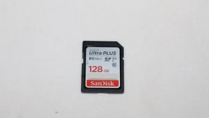 SanDisk 128GB ULTRA SDXC SD 80mb/s Camera Flash Memory Card SDSDUNC-128G - EXC - Zdjęcie 1 z 2
