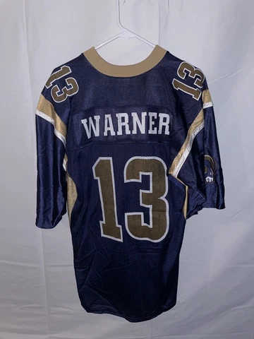 Vintage Kurt Warner ST LOUIS Los Angeles RAMS NFL Football Jersey Men Large Puma Cover
