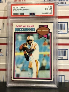 1979 Topps Doug Williams Rookie card #48 PSA 6 EX-MT Tampa Bay Buccaneers, HOF - Foto 1 di 2