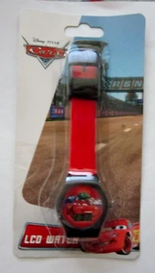 Unisex Disney Cars McQueen Red LCD Watch Wristwatch LCD Digital Watch-New! - Picture 1 of 5