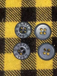 20 lotti Camicia di ricambio extra di ricambio LEVI'S con bottoni pietra blu grigio acrilico 1/2"" - Foto 1 di 4