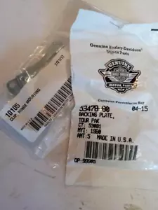 Harley NEW 53478-80 TOUR PAK BACKING PLATE 10105 CLIP HINGE ELECTRAGLIDE TOURING - Foto 1 di 3