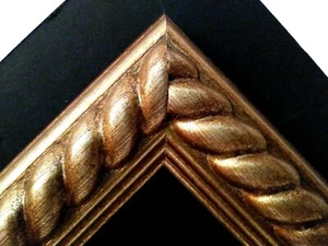 20 X 24 BEAUTIFUL SILVER LEAF CLASSIC TWIST DESIGN PICTURE FRAME 2" WIDE NEW - Picture 1 of 10