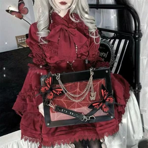 Mujeres Niña Lolita Itabag Bolso de Mano Bolso Transparente Muñeca Bolso de Hombro - Imagen 1 de 20