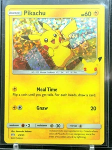 2021 PIKACHU McDONALDS HOLO CARD POKEMON 25th ANNIVERSARY  - Picture 1 of 6