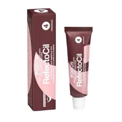 Genuine RefectoCil Eyelash Brow Tint Colour #4 Chestnut 15ml also for Beards! - Image 1 of 4