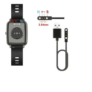 Câble de Charge de Données USB Universel 2 Broches Chargeur Magnétique pour Montre Connectée 2,84mm - Photo 1/12