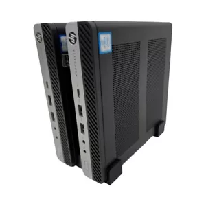 Dual Vertical Display Stand für HP EliteDesk Mini 400 - 800 | G1 - G9 - Schwarz - Bild 1 von 11