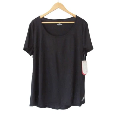 Exertek Black Short Sleeve Tee Top XL Moisture Wicking Quick Dry Athletic - Image 1 of 4