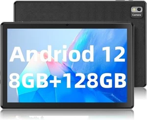 Tablet 10.1 Inch Android 12 Tablet PC 8GB RAM 128GB Storage, 800x1280 IPS SGIN T - Picture 1 of 7