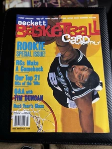 Beckett Basketball Card Monthly Tim Duncan March 1998 Issue # 92 - Picture 1 of 2