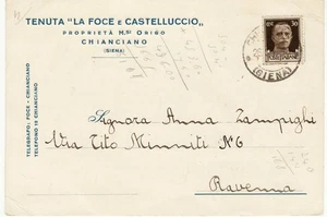3148 TENUTA LA FOCE E CASTELLUCCIO PROPIETA ORIGO CHIANCIANO X RAVENNA - Picture 1 of 1