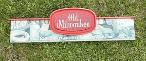Vintage 1972 Rare Old Milwaukee Beer Long Diner Style Advertising Sign - Picture 1 of 11