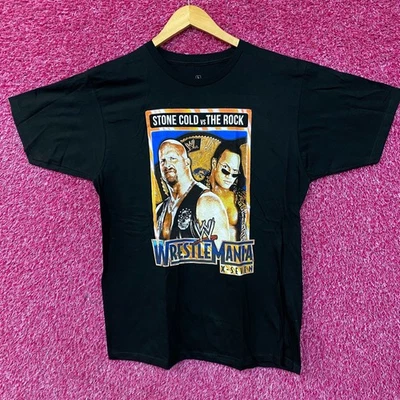 WWE Stone Cold Steven Austen vs Dwayne The Rock Johnson T-Shirt Large - Image 1 of 4