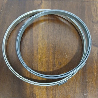 Vintage 6" & 7” Metal Embroidery Spring Tension Hoop Ring Cork Liner Lot/2  - Image 1 of 4