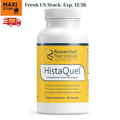 Researched Nutritionals HistaQuel - Soporte de mastocitos e histamina - 120 cápsulas Foto 1 de 4