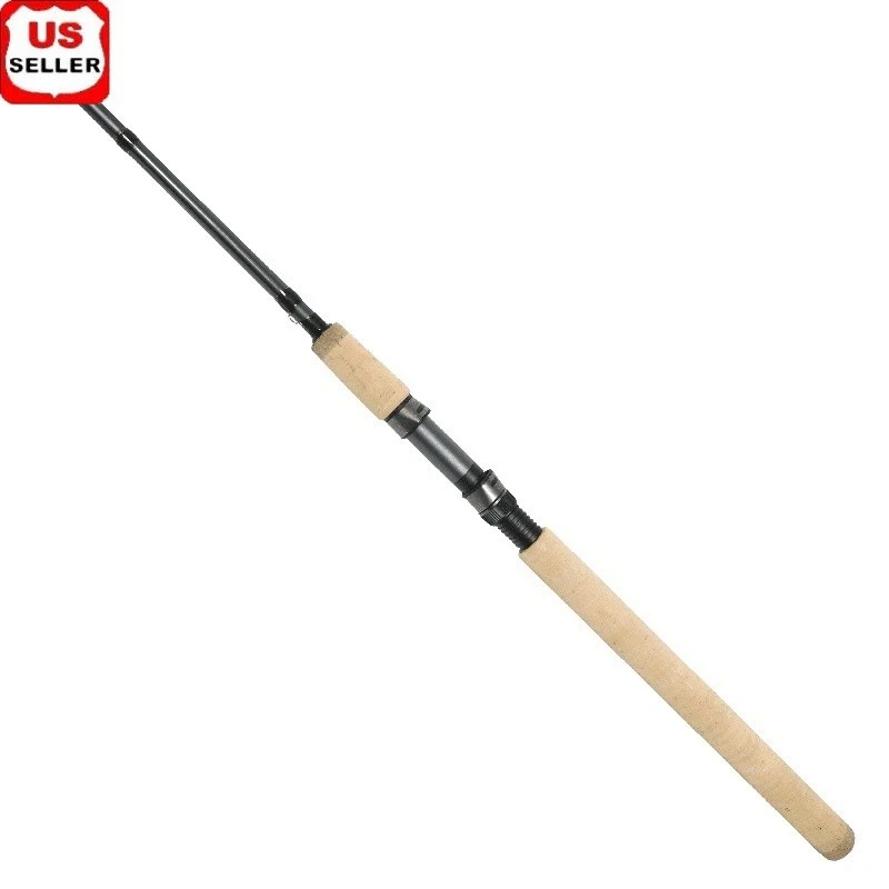 Caña de pescar giratoria SST IM-8 grafito liviana duradera salmón trucha cabeza de acero EE. UU. Foto 1 de 4