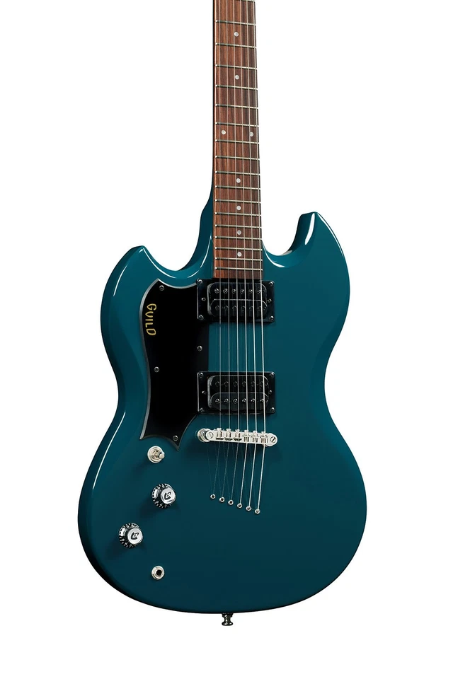 Guitarra Eléctrica para Zurdos Guild Polara, Diapasón de Palisandro, Acero Azul Foto 1 de 3