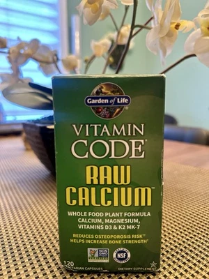 Garden of Life Vitamin Code Calcio Crudo 120 Cápsulas Vegetarianas Foto 1 de 4