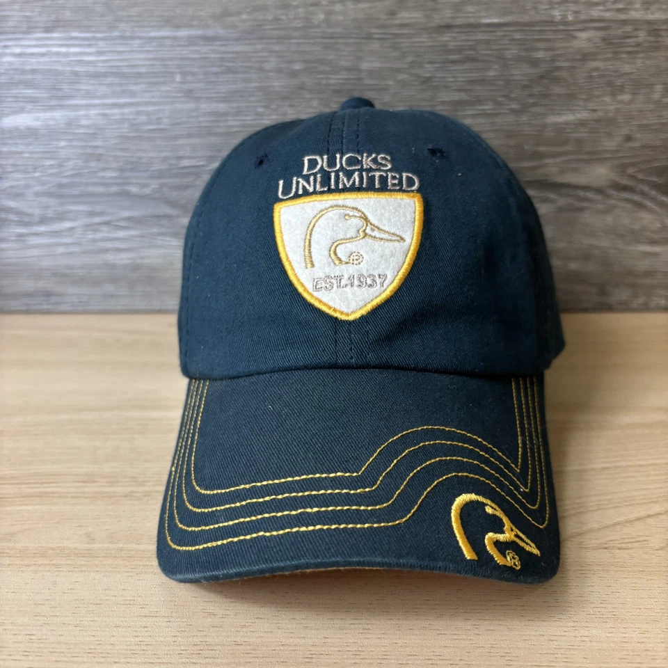 Sombrero Ducks Unlimited Gorra Correa Trasera Negro Amarillo Parche Bordado Para Hombre Talla Única Foto 1 de 4