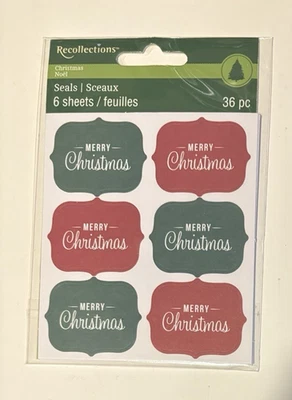 Pegatinas de álbum de recortes de Navidad recuerdos - nuevas en paquete - sellos de Navidad Foto 1 de 3