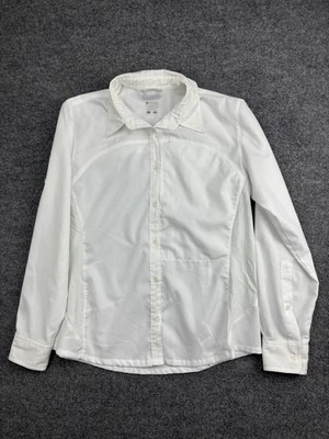 Columbia Titanium Shirt Womens Large White Omni Shade Long Sleeve Hiking Fishing - Image 1 of 4