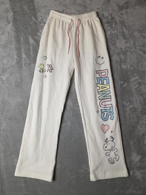 Pantalones deportivos Peanuts Snoopy blancos para niñas XS Foto 1 de 4