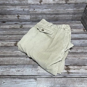 LL Bean Mens Corduroy Pants Beige Relaxed Size 46x29 - Picture 1 of 6
