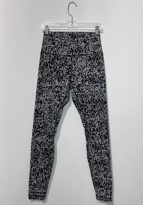 Lululemon Align 裤子 28 英寸女式紧身裤 8 Urban Block 冰灰色黑色标志 — 第 1/4 张图片