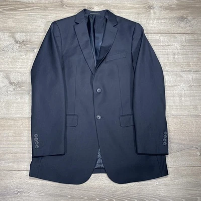 Blazer Giorgio Fiorelli Para Hombres 40 Largo Negro Traje Súper Fino Chaqueta Formal Clásico Foto 1 de 4