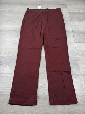 J. Crew Pants Mens 31x30 Purple The Sutton Straight Chino Trousers Maroon Cotton - Image 1 of 4