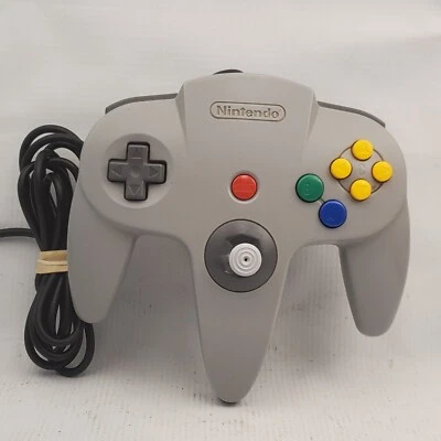 N64 Nintendo 64 Wired Gray Controller NUS-005 Authentic Original LOOSE JOYSTICK  - Image 1 of 4