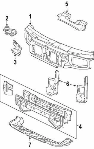 Soporte radiador Cougar original Ford Mercury 1999-2002 Cross-Member F8RZ16139CA Foto 1 de 1