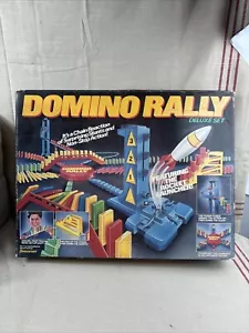 Vintage Pressman Game Domino Rally Chain Reaction Stunts w/ Instruction Book Box - Picture 1 of 23
