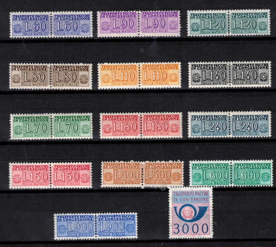 ITALIA Trasporti Pacchi in Concessione MNH** dal 1958 al 1984 Foto 1 de 1