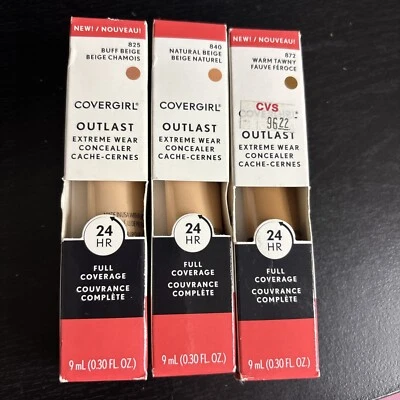 Cover Girl OUTLAST Extreme Wear Concealers Pack Of 3 - Image 1 of 4
