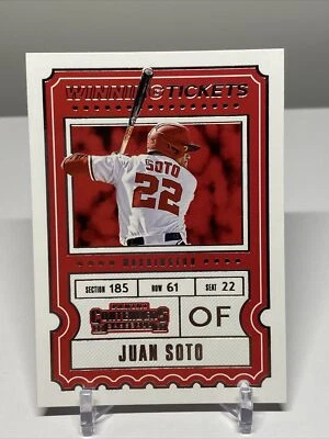 2020 Panini Contenders Juan Soto Winning Tickets #WT-12 - Image 1 of 2