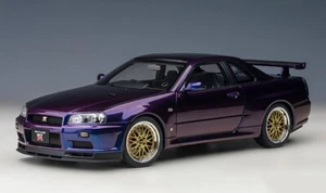 1/18 Nissan Skyline GT-R (R34) V-Spec II SOLO CON RUEDAS BBS 2002 por AUTOart 77403 - Imagen 1 de 9