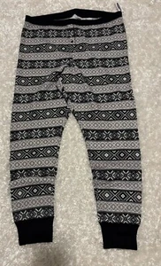 NWT Old Navy Pajama Lounge Jogger Pants Women XXL 2XL Aztec Black White Holiday - Picture 1 of 8