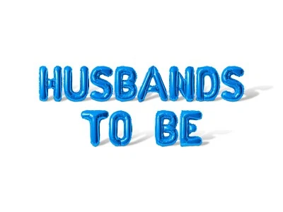 HUSBANDS TO BE Letter Balloon Banner - Wedding Shower Party Supply Decorations - Image 1 of 4