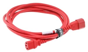 Stromkabel / PDU-Netzkabel / Power Cord - C13 zu C14 - 3m - rot - RPC14C13RD10 - Bild 1 von 4