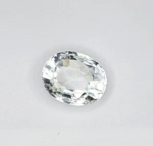 Natural White Sapphire 2.27 Ct Loose Gemstone Certified Untreated Sapphire Gems - Foto 1 di 10