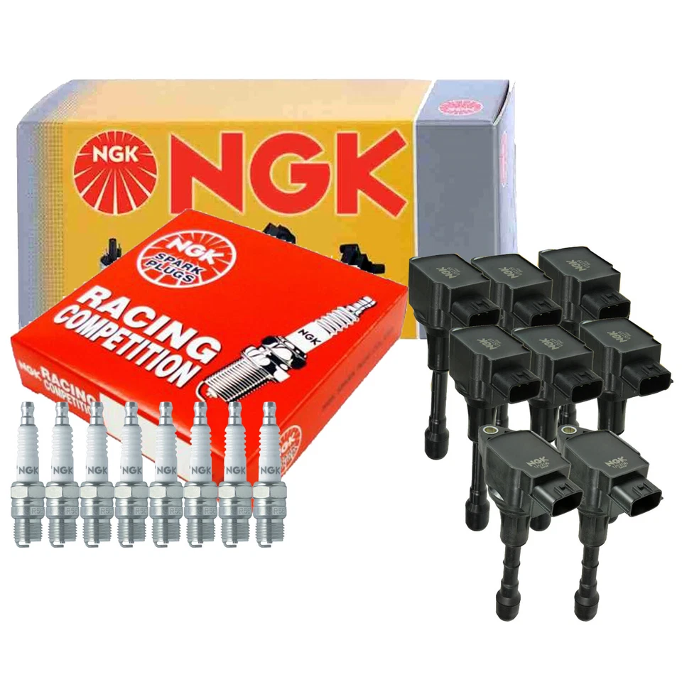 Kit de bobinas de encendido y 8 bujías de carreras NGK COP para Infiniti FX50 5.0 V8 Foto 1 de 1